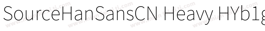 SourceHanSansCN Heavy HYb1gj字体转换